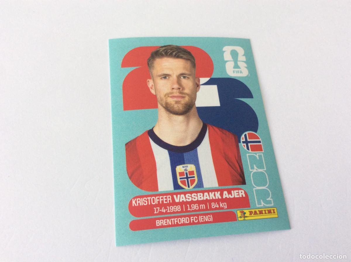 Cromos de f&uacute;tbol: NOR5 NOR 5 Kristoffer Vassbakk Ajer Noruega Sticker Cromo FIFA World Cup 2026 26 Panini Mundial