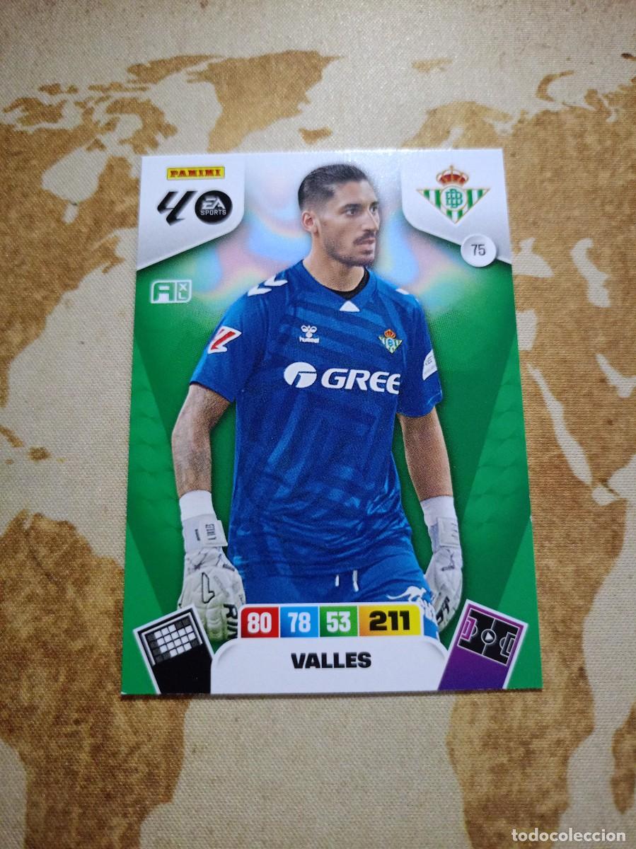 Cromos de f&uacute;tbol: Betis 75 VALLES Adrenalyn 2025-26