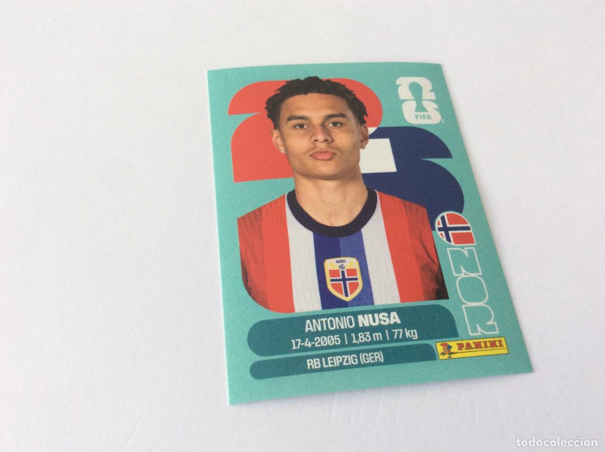 Cromos de f&uacute;tbol: NOR19 NOR 19 Antonio Nusa Noruega Sticker Cromo FIFA World Cup 2026 26 Panini Mundial
