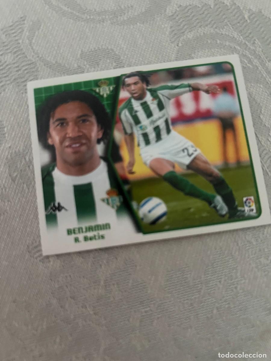 Cromos de f&uacute;tbol: BENJAMIN BAJA BETIS SIN PEGAR LIGA ESTE 2005/06