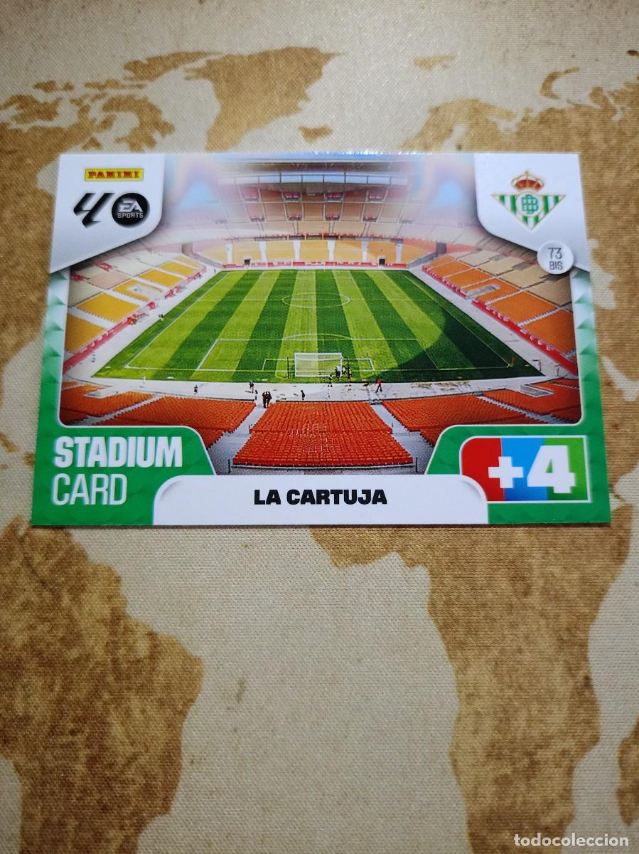 Cromos de f&uacute;tbol: Betis 73 bis ESTADIO LA CARTUJA Adrenalyn 2025-26