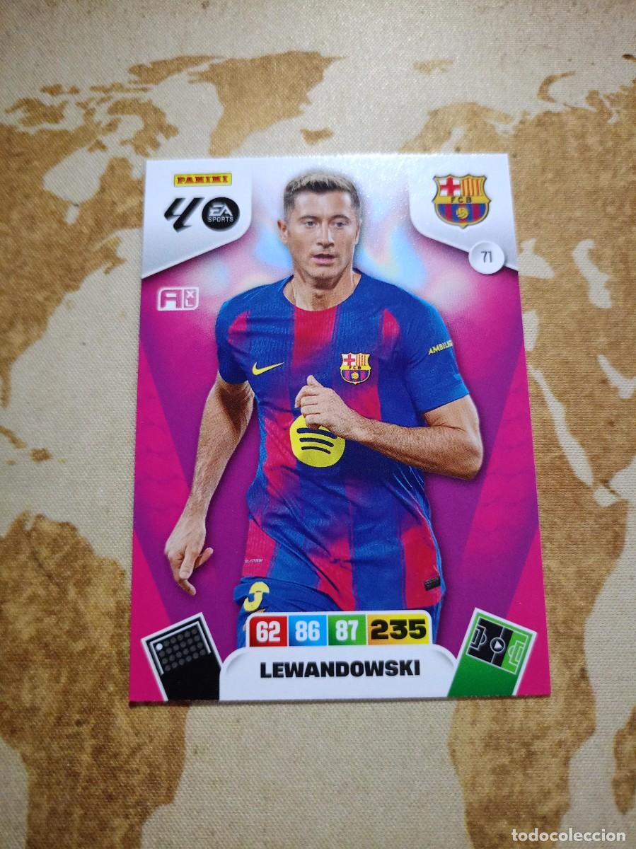 Cromos de f&uacute;tbol: Barcelona 71 LEWANDOWSKI Adrenalyn 2025-26