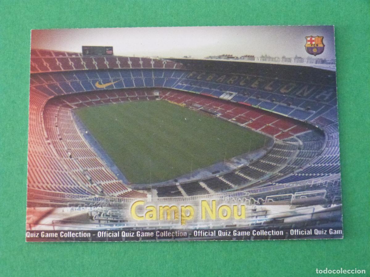 Cromos de f&uacute;tbol: TRADING CARD FUTBOL ESTADIO F.C. BARCELONA BRILLO LISO N&ordm; 2 FICHAS LIGA MUNDICROMO 2009-2010/09-10