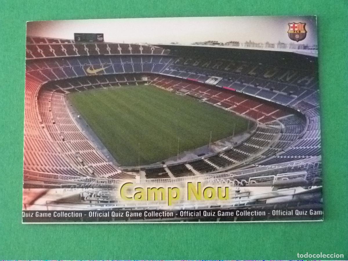Cromos de f&uacute;tbol: TRADING CARD FUTBOL ESTADIO F.C. BARCELONA MATE N&ordm; 2 FICHAS LIGA MUNDICROMO 2009-2010/09-10
