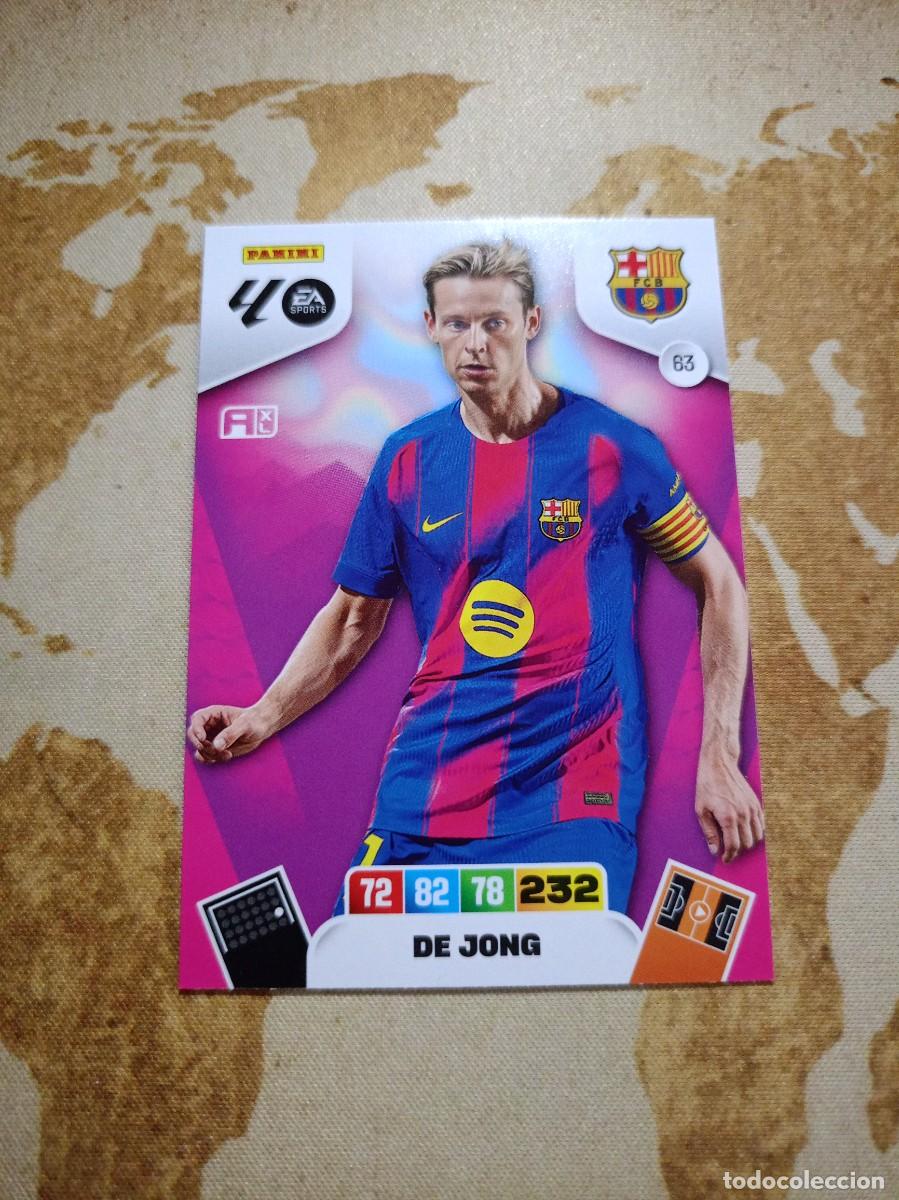 Cromos de f&uacute;tbol: Barcelona 63 DE JONG Adrenalyn 2025-26