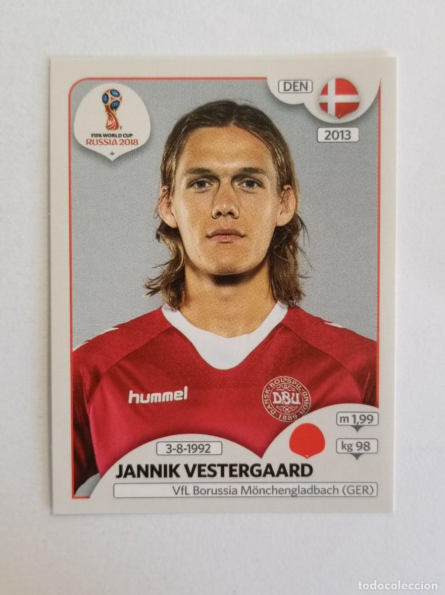 Cromos de f&uacute;tbol: #243 VESTERGAARD (DINAMARCA) MUNDIAL RUSIA 2018 PANINI VERSION ROSA