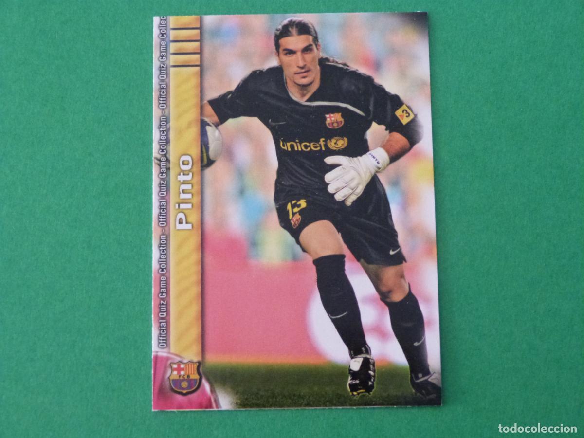 Cromos de f&uacute;tbol: TRADING CARD FUTBOL PINTO F.C. BARCELONA N&ordm; 5 FICHAS LIGA MUNDICROMO 2009-2010/09-10