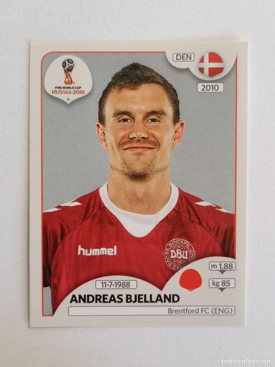 Cromos de f&uacute;tbol: #246 BJELLAND (DINAMARCA) MUNDIAL RUSIA 2018 PANINI VERSION ROSA