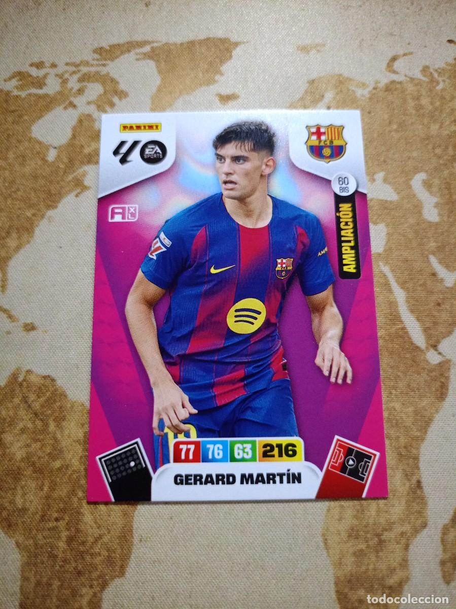 Cromos de f&uacute;tbol: Barcelona 60 bis GERARD MART&Iacute;N Adrenalyn 2025-26