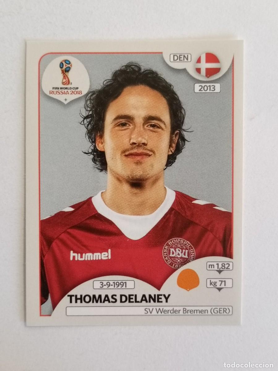 Cromos de f&uacute;tbol: #252 DELANEY (DINAMARCA) MUNDIAL RUSIA 2018 PANINI VERSION ROSA