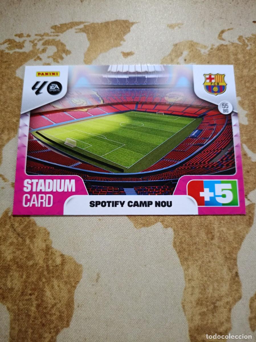 Cromos de f&uacute;tbol: Barcelona 55 bis ESTADIO SPOTIFY CAMP NOU Adrenalyn 2025-26