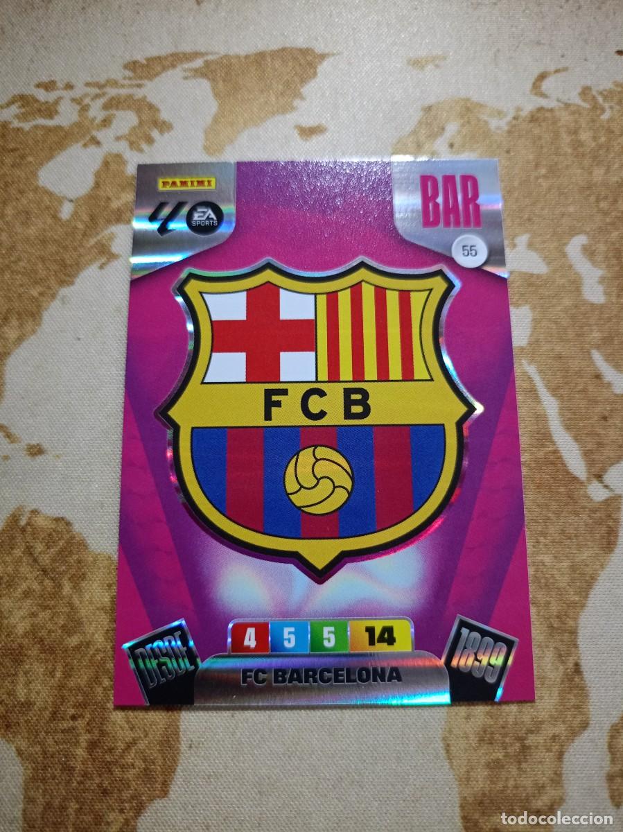 Cromos de f&uacute;tbol: Barcelona 55 ESCUDO Adrenalyn 2025-26