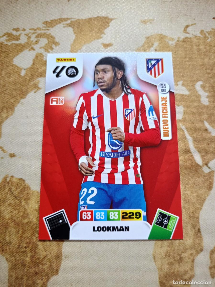 Cromos de f&uacute;tbol: Atl&eacute;tico de Madrid 54 bis LOOKMAN Adrenalyn 2025-26