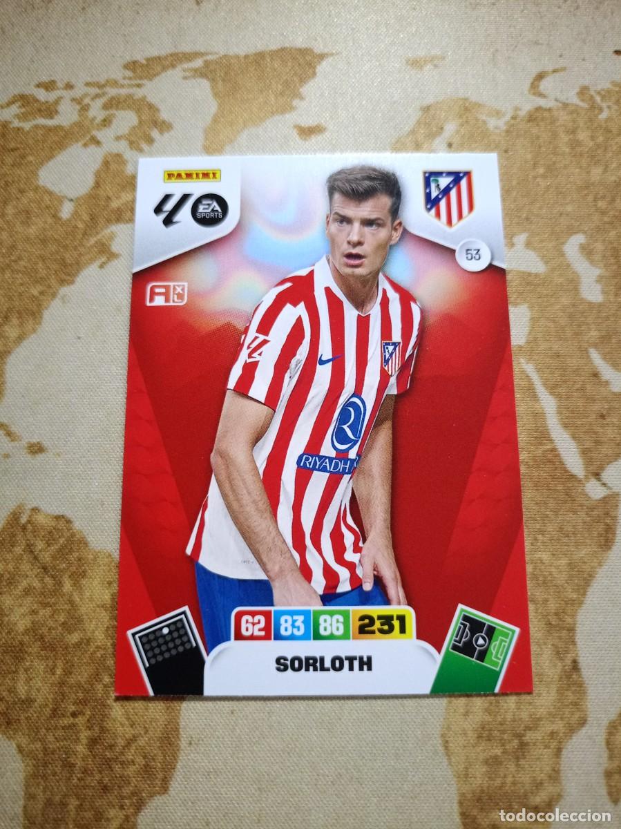 Cromos de f&uacute;tbol: Atl&eacute;tico de Madrid 53 SORLOTH Adrenalyn 2025-26