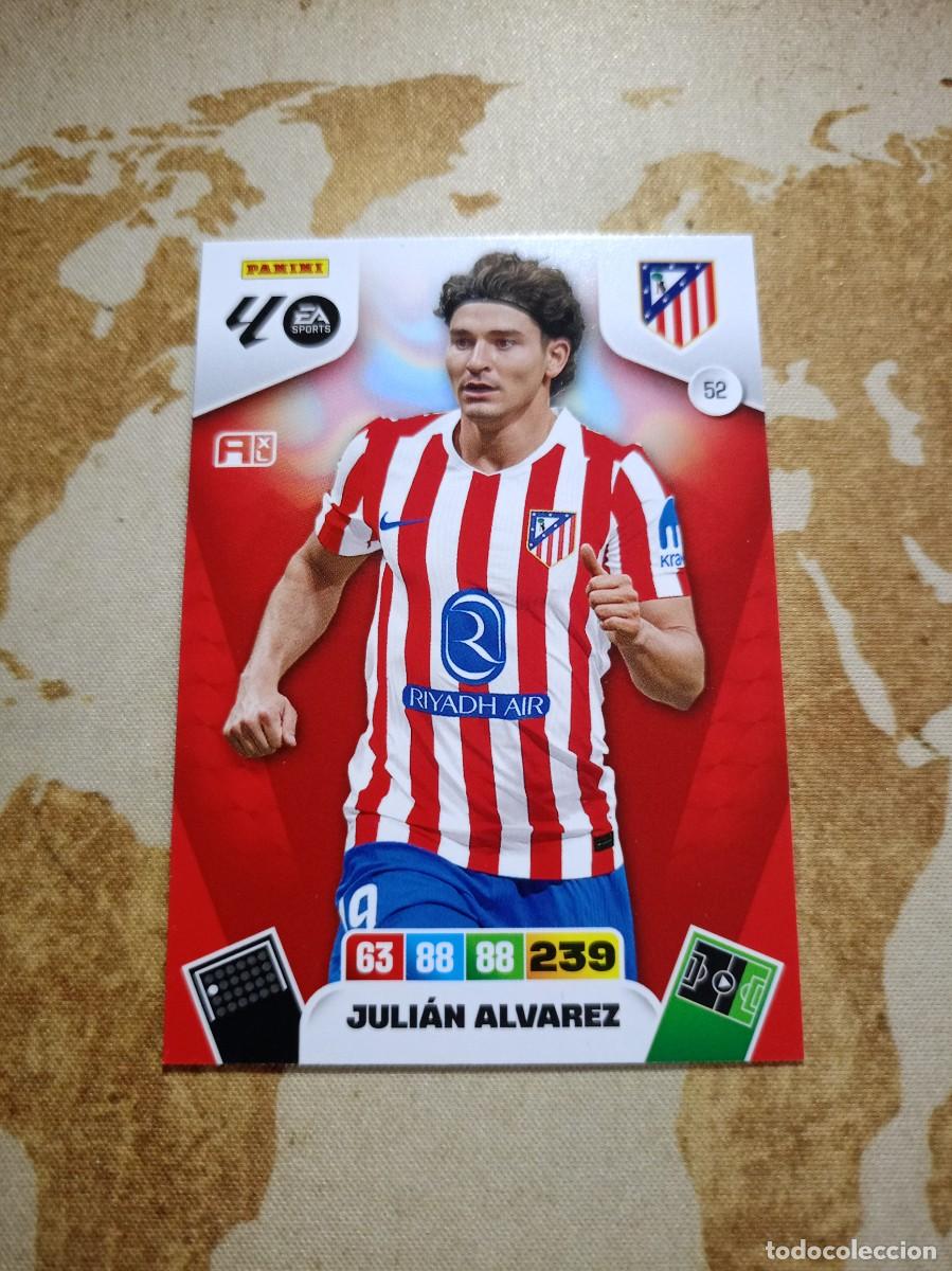 Cromos de f&uacute;tbol: Atl&eacute;tico de Madrid 52 JULI&Aacute;N ALVAREZ Adrenalyn 2025-26