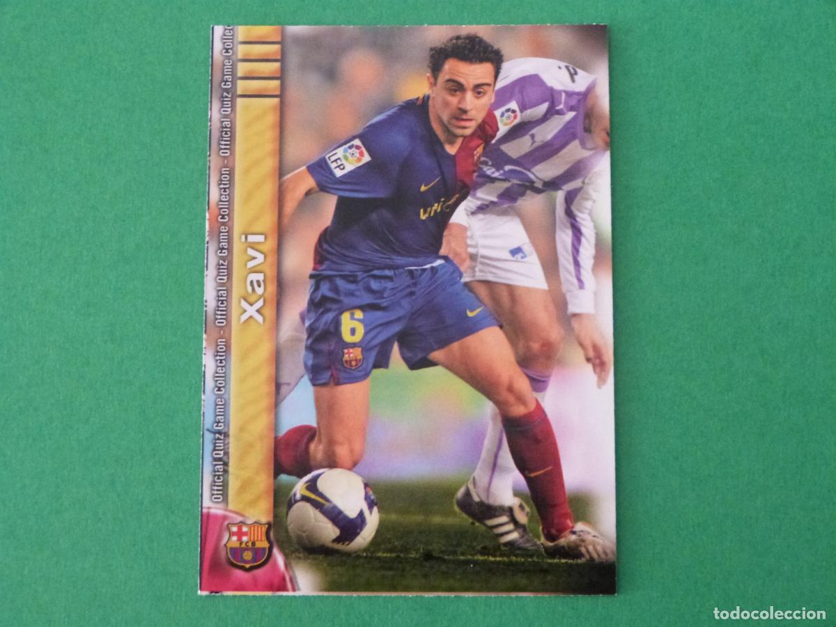 Cromos de f&uacute;tbol: TRADING CARD FUTBOL XAVI HERNANDEZ F.C. BARCELONA N&ordm; 16 FICHAS LIGA MUNDICROMO 2009-2010/09-10