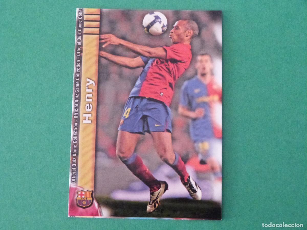 Cromos de f&uacute;tbol: TRADING CARD FUTBOL HENRY F.C. BARCELONA N&ordm; 19 FICHAS LIGA MUNDICROMO 2009-2010/09-10