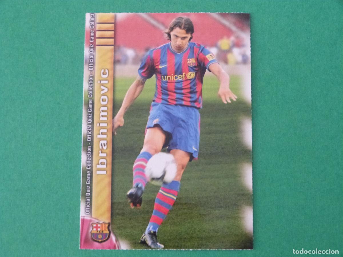 Cromos de f&uacute;tbol: TRADING CARD FUTBOL IBRAHIMOVIC F.C. BARCELONA N&ordm; 21 FICHAS LIGA MUNDICROMO 2009-2010/09-10