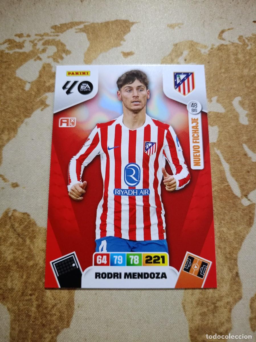 Cromos de f&uacute;tbol: Atl&eacute;tico de Madrid 48 bis RODRI MENDOZA Adrenalyn 2025-26