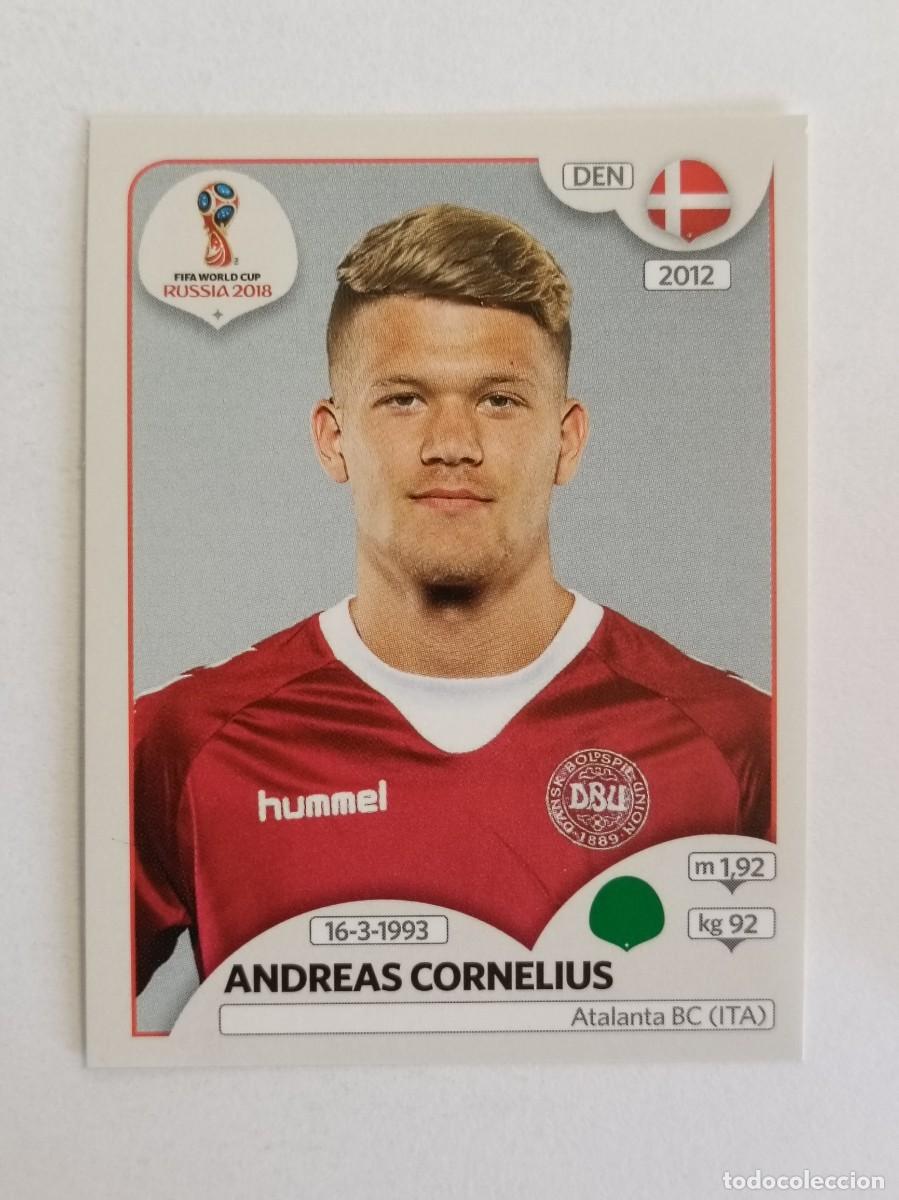 Cromos de f&uacute;tbol: #259 CORNELIUS (DINAMARCA) MUNDIAL RUSIA 2018 PANINI VERSION ROSA