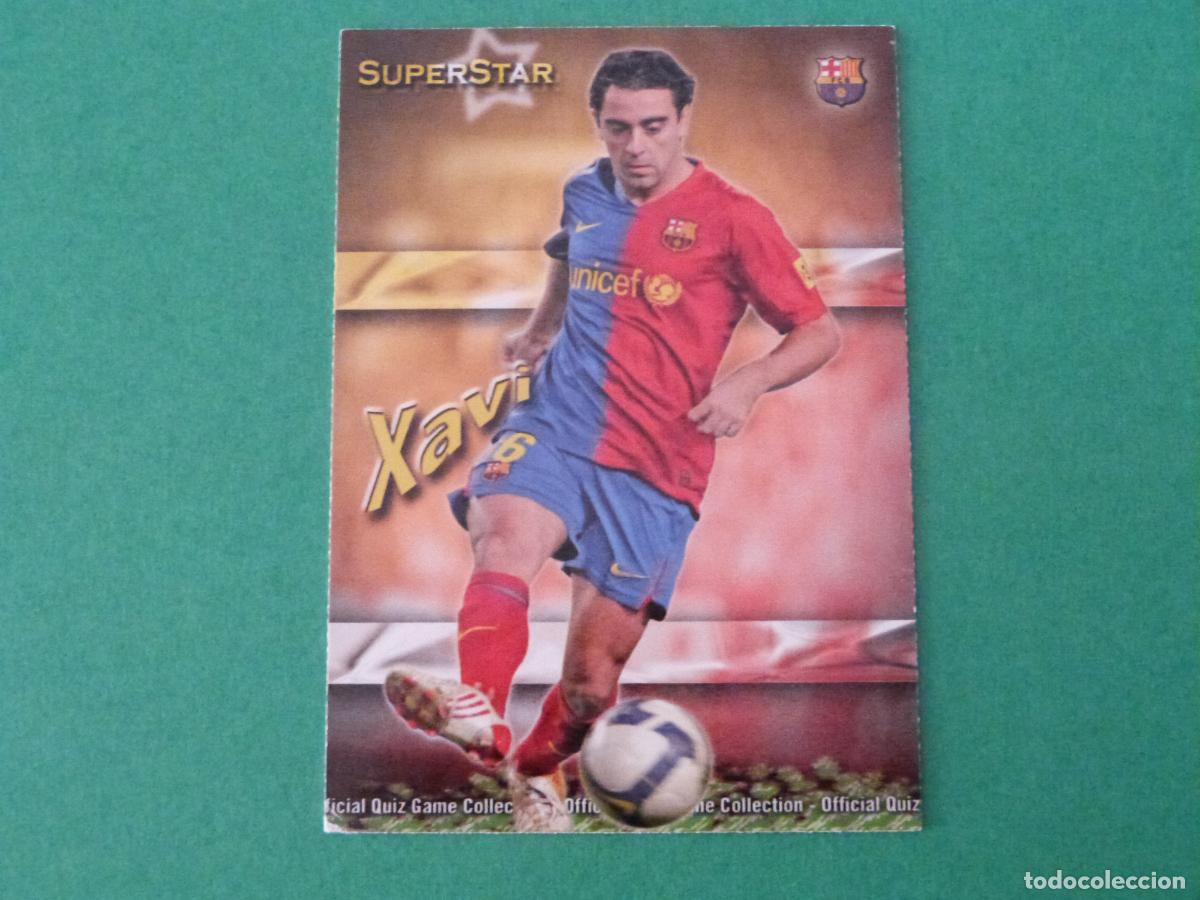 Cromos de f&uacute;tbol: TRADING CARD FUTBOL XAVI F.C. BARCELONA MATE N&ordm; 24 FICHAS LIGA MUNDICROMO 2009-2010/09-10