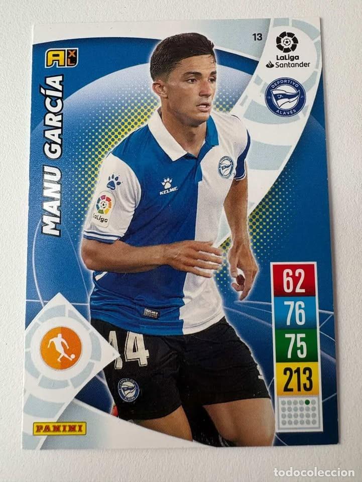 Cromos de f&uacute;tbol: Carta Manu Garc&iacute;a Alav&eacute;s 13 Adrenalyn 2021-22