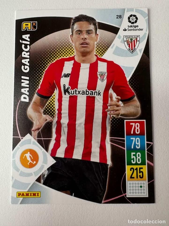 Cromos de f&uacute;tbol: Carta Dani Garc&iacute;a Athletic Club de Bilbao 28 Adrenalyn 2021-22