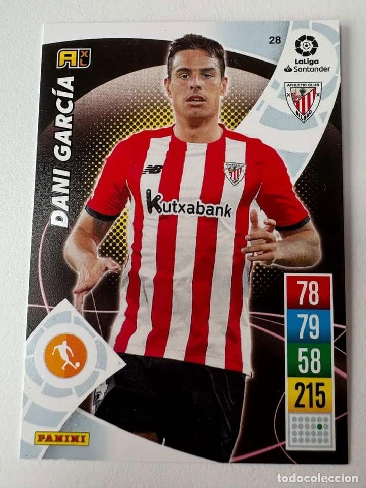 Cromos de f&uacute;tbol: Carta Dani Garc&iacute;a Athletic Club de Bilbao 28 Adrenalyn 2021-22