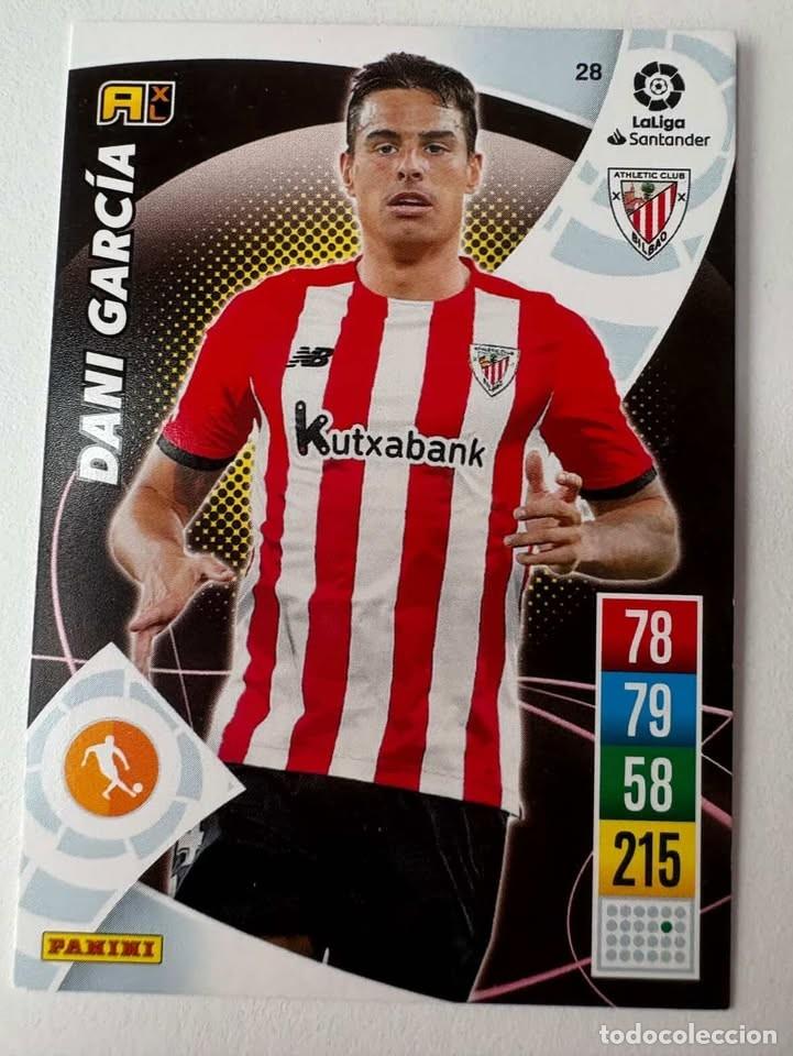 Cromos de f&uacute;tbol: Carta Dani Garc&iacute;a Athletic Club de Bilbao 28 Adrenalyn 2021-22