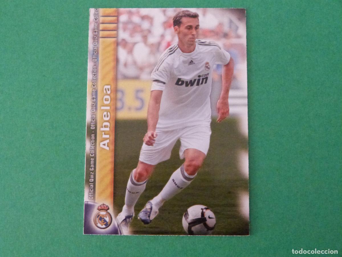 Cromos de f&uacute;tbol: TRADING CARD FUTBOL ARBELOA REAL MADRID C.F. N&ordm; 33 FICHAS LIGA MUNDICROMO 2009-2010/09-10