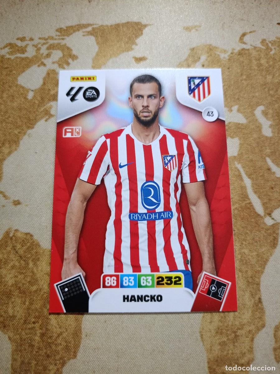 Cromos de f&uacute;tbol: Atl&eacute;tico de Madrid 43 HANCKO Adrenalyn 2025-26