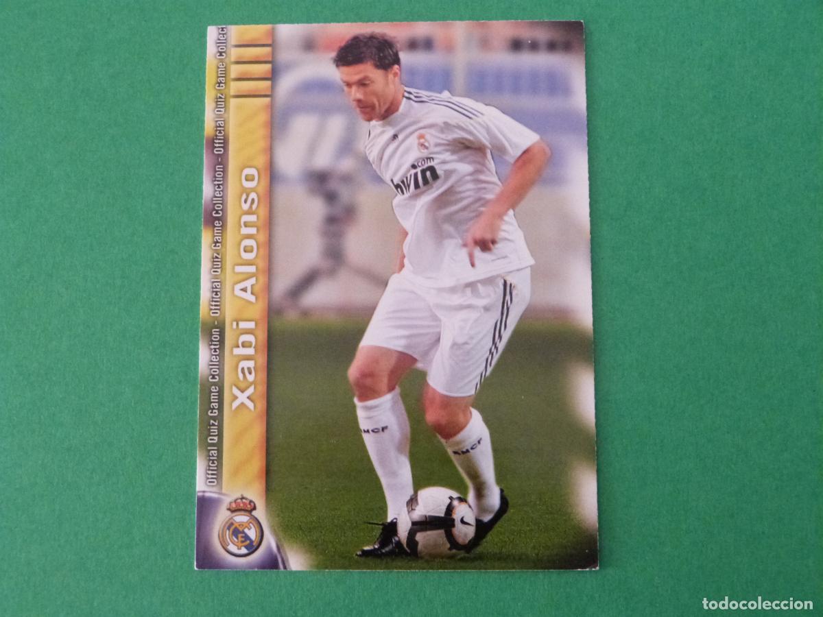 Cromos de f&uacute;tbol: TRADING CARD FUTBOL XABI ALONSO REAL MADRID C.F. N&ordm; 35 FICHAS LIGA MUNDICROMO 2009-2010/09-10