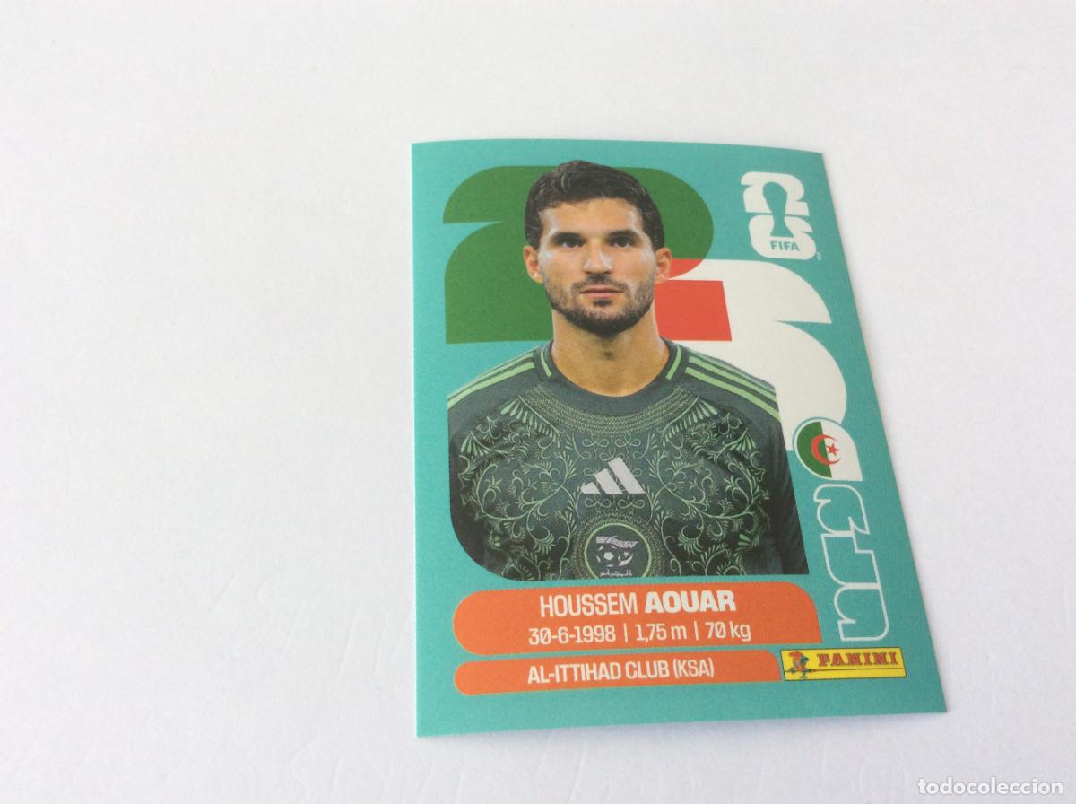 Cromos de f&uacute;tbol: ALG9 ALG9 Houssem Aouar Argelia Sticker Cromo FIFA World Cup 2026 26 Panini Mundial