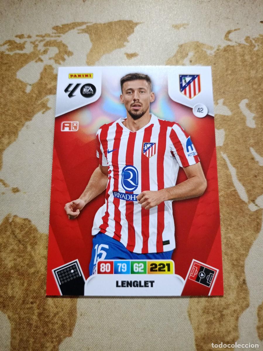Cromos de f&uacute;tbol: Atl&eacute;tico de Madrid 42 LENGLET Adrenalyn 2025-26