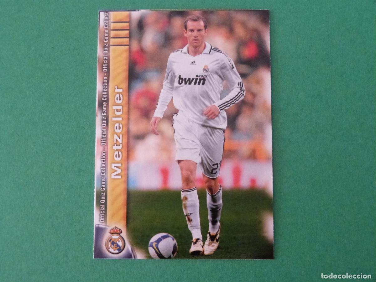 Cromos de f&uacute;tbol: TRADING CARD FUTBOL METZELDER REAL MADRID C.F. N&ordm; 36 FICHAS LIGA MUNDICROMO 2009-2010/09-10