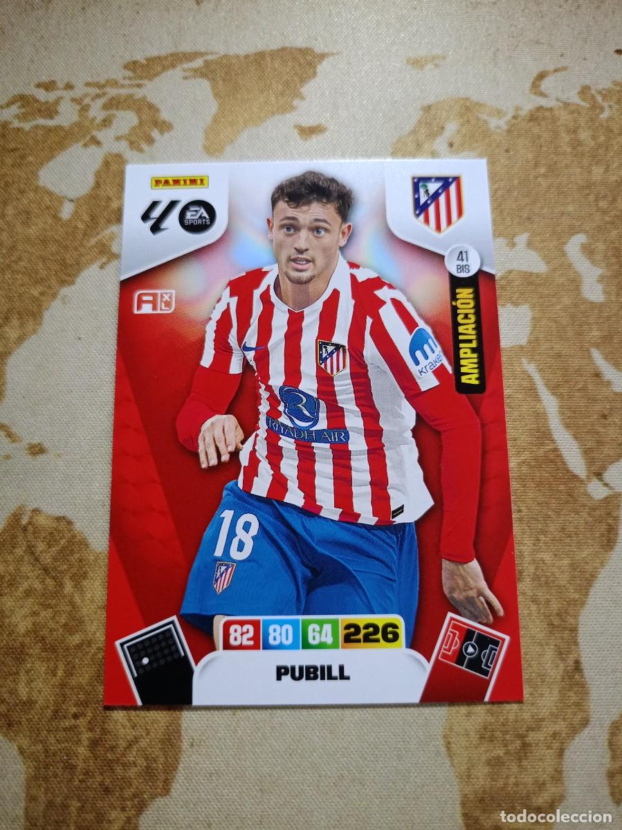 Cromos de f&uacute;tbol: Atl&eacute;tico de Madrid 41 bis PUBILL Adrenalyn 2025-26