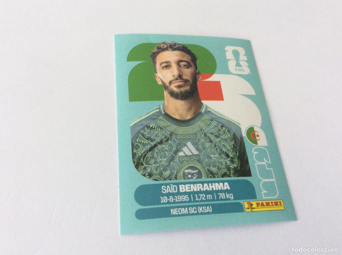 Cromos de f&uacute;tbol: ALG16 ALG 16 Said Benrahma Argelia Sticker Cromo FIFA World Cup 2026 26 Panini Mundial