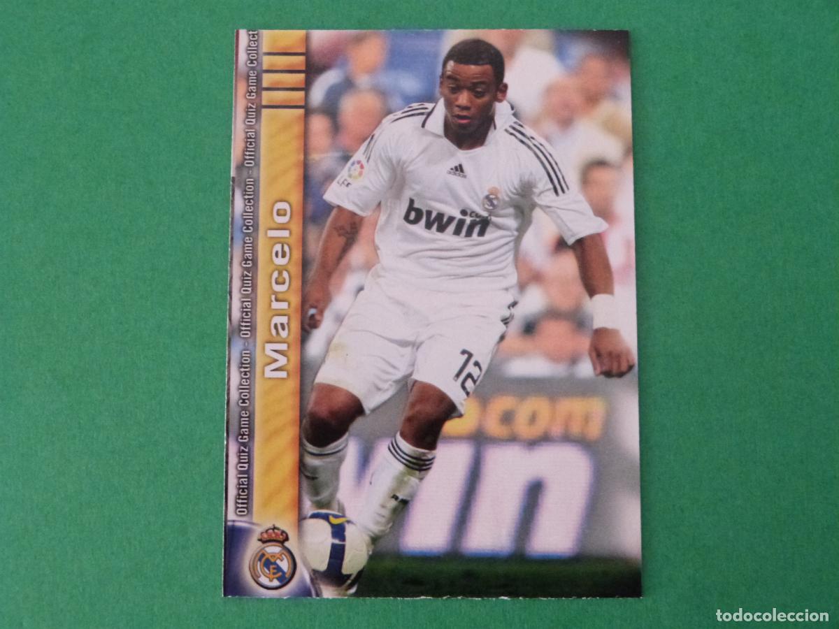 Cromos de f&uacute;tbol: TRADING CARD FUTBOL MARCELO REAL MADRID C.F. N&ordm; 39 FICHAS LIGA MUNDICROMO 2009-2010/09-10