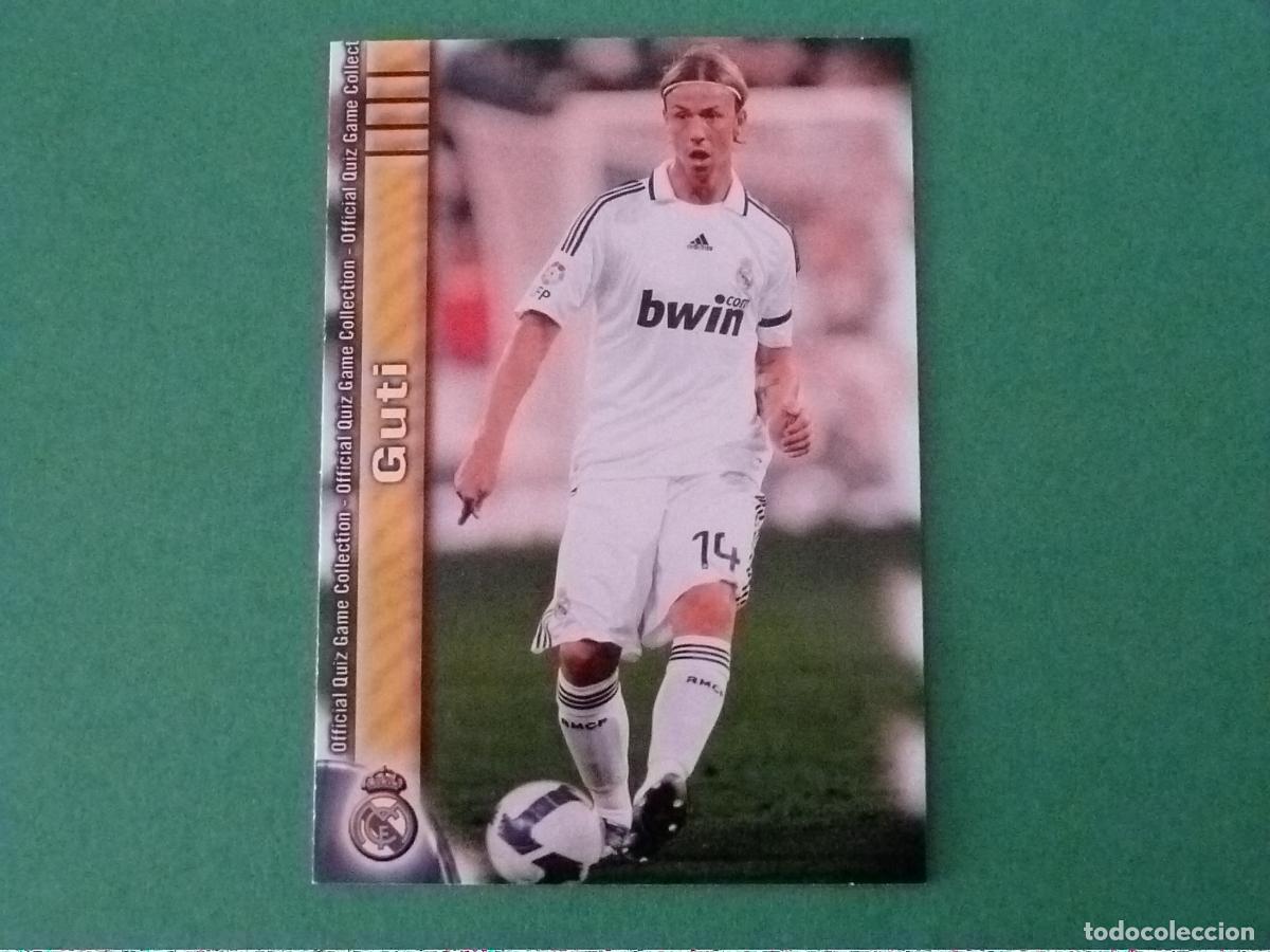 Cromos de f&uacute;tbol: TRADING CARD FUTBOL GUTI REAL MADRID C.F. N&ordm; 41 FICHAS LIGA MUNDICROMO 2009-2010/09-10