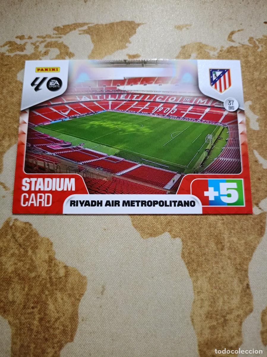 Cromos de f&uacute;tbol: Atl&eacute;tico de Madrid 37 bis ESTADIO RIYADH AIR METROPOLITANO Adrenalyn 2025-26