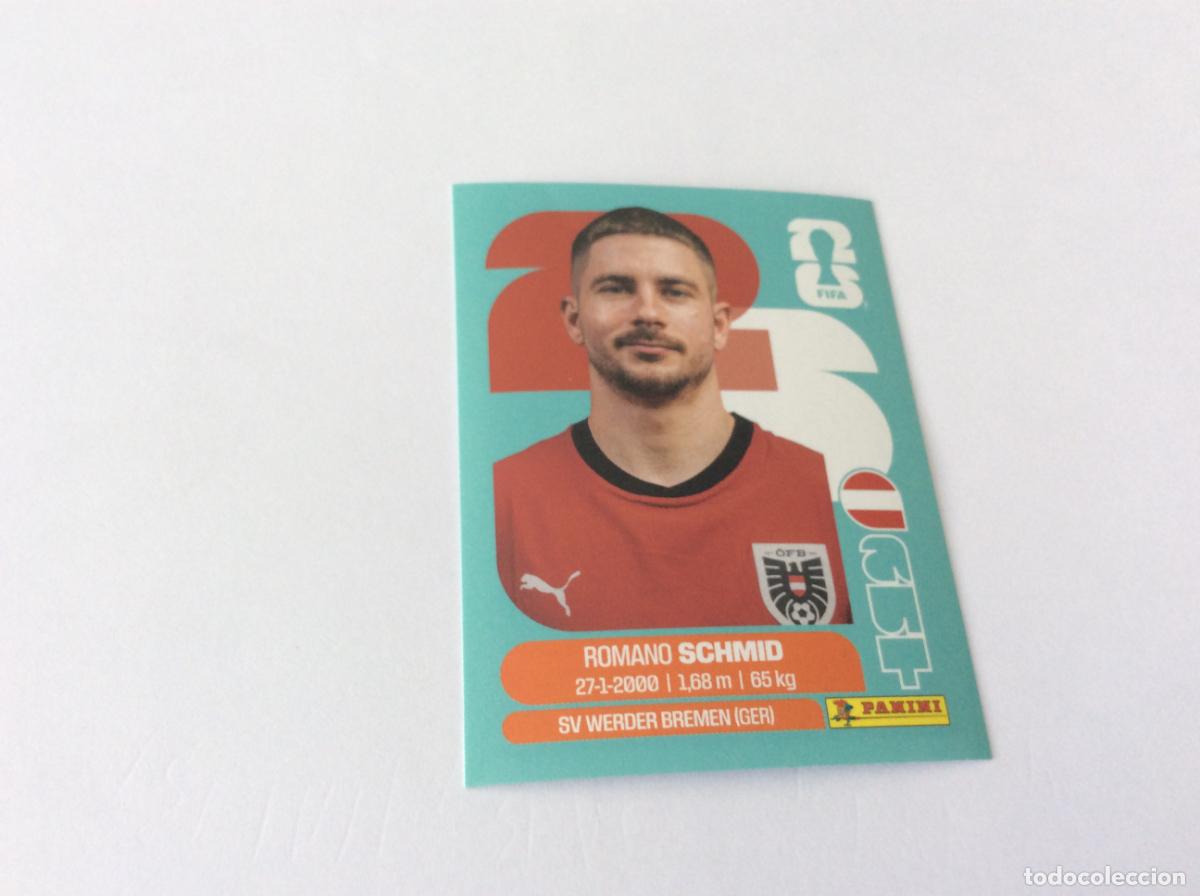 Cromos de f&uacute;tbol: AUT16 AUT 16 Romano Schmid Austria Sticker Cromo FIFA World Cup 2026 26 Panini Mundial