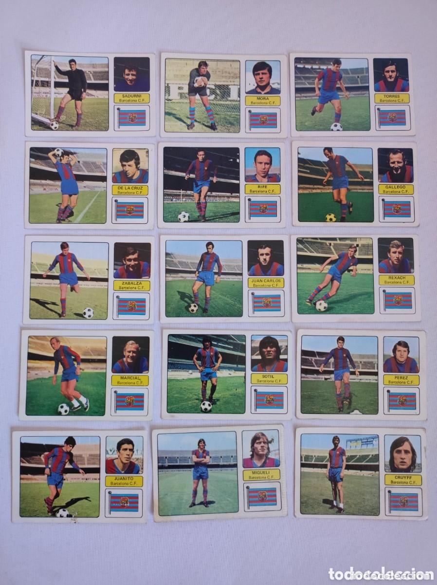 Football Stickers: Lote de 15 cromos FC Barcelona Fher 73-74 sin pegar fichaje 15 Cruyff nunca pegados