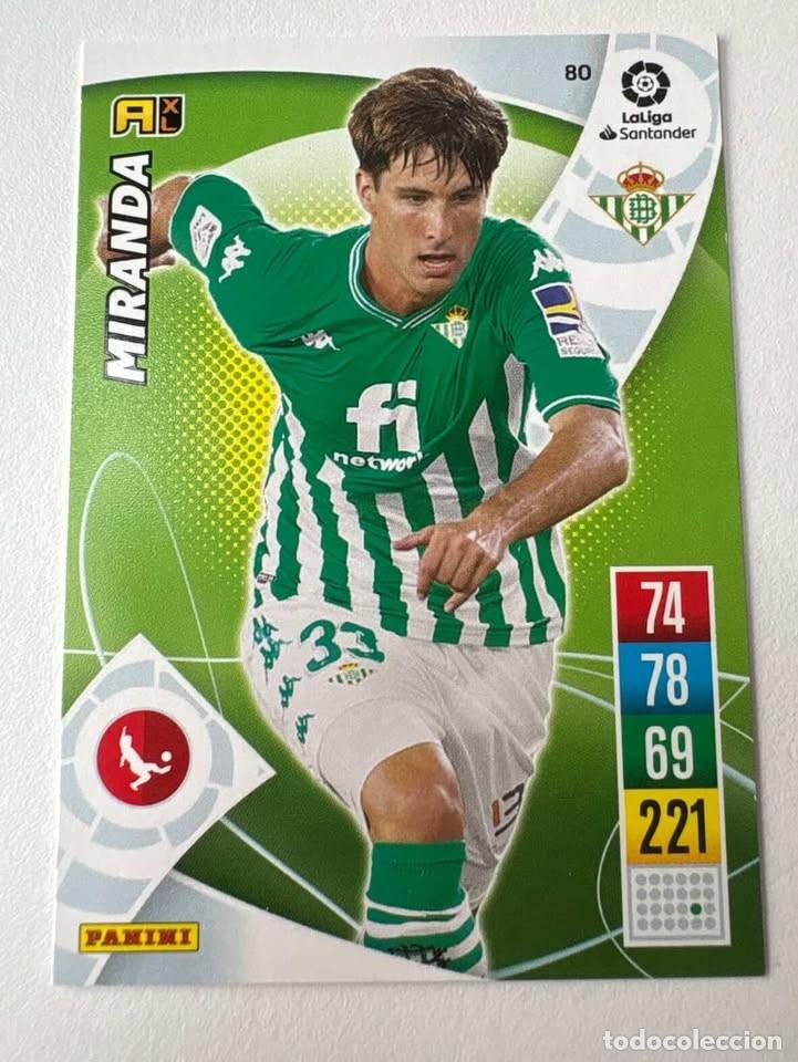 Cartes &agrave; collectionner de Football: Carta Miranda Betis 80 Adrenalyn 2021-22