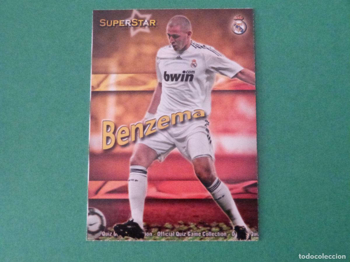 Cromos de f&uacute;tbol: TRADING CARD FUTBOL BENZEMA REAL MADRID C.F. MATE N&ordm; 53 FICHAS LIGA MUNDICROMO 2009-2010/09-10