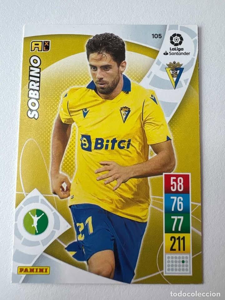 Cromos de f&uacute;tbol: Carta Sobrino C&aacute;diz 105 Adrenalyn 2021-22