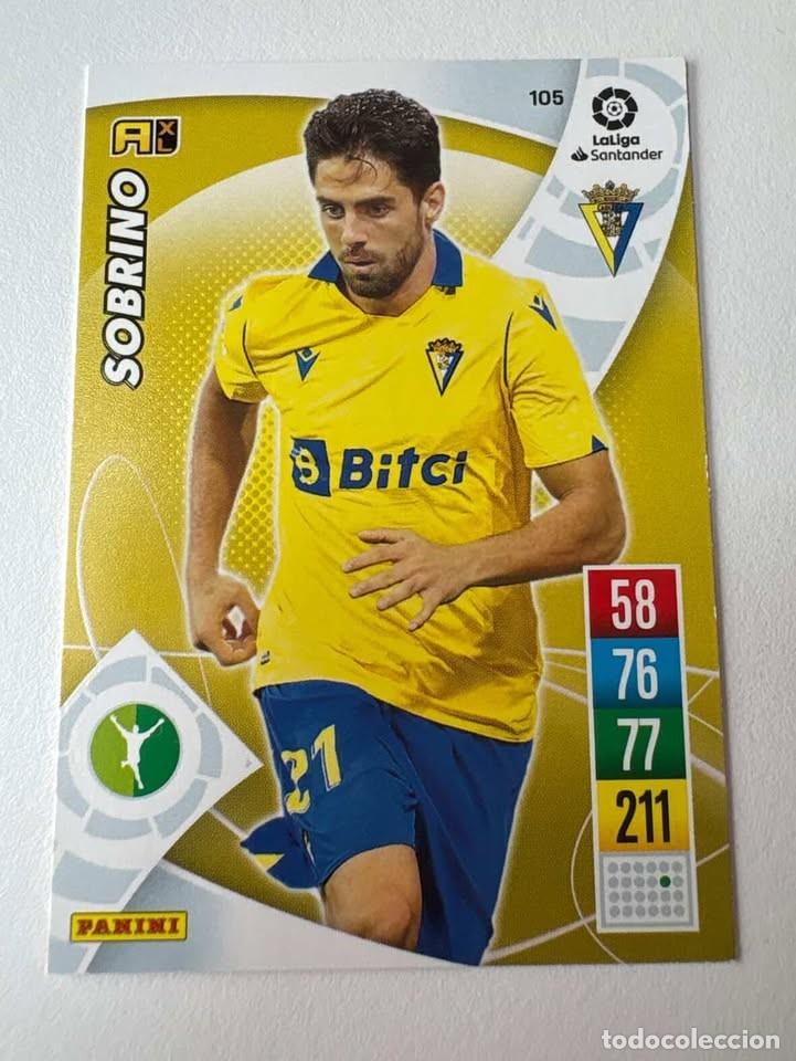 Cromos de f&uacute;tbol: Carta Sobrino C&aacute;diz 105 Adrenalyn 2021-22