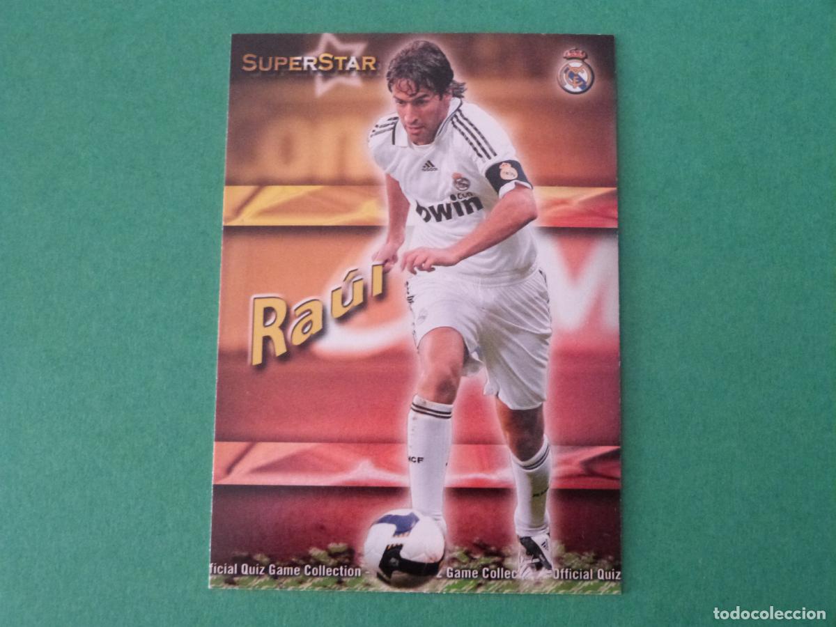 Cromos de f&uacute;tbol: TRADING CARD FUTBOL RAUL REAL MADRID C.F. MATE N&ordm; 54 FICHAS LIGA MUNDICROMO 2009-2010/09-10