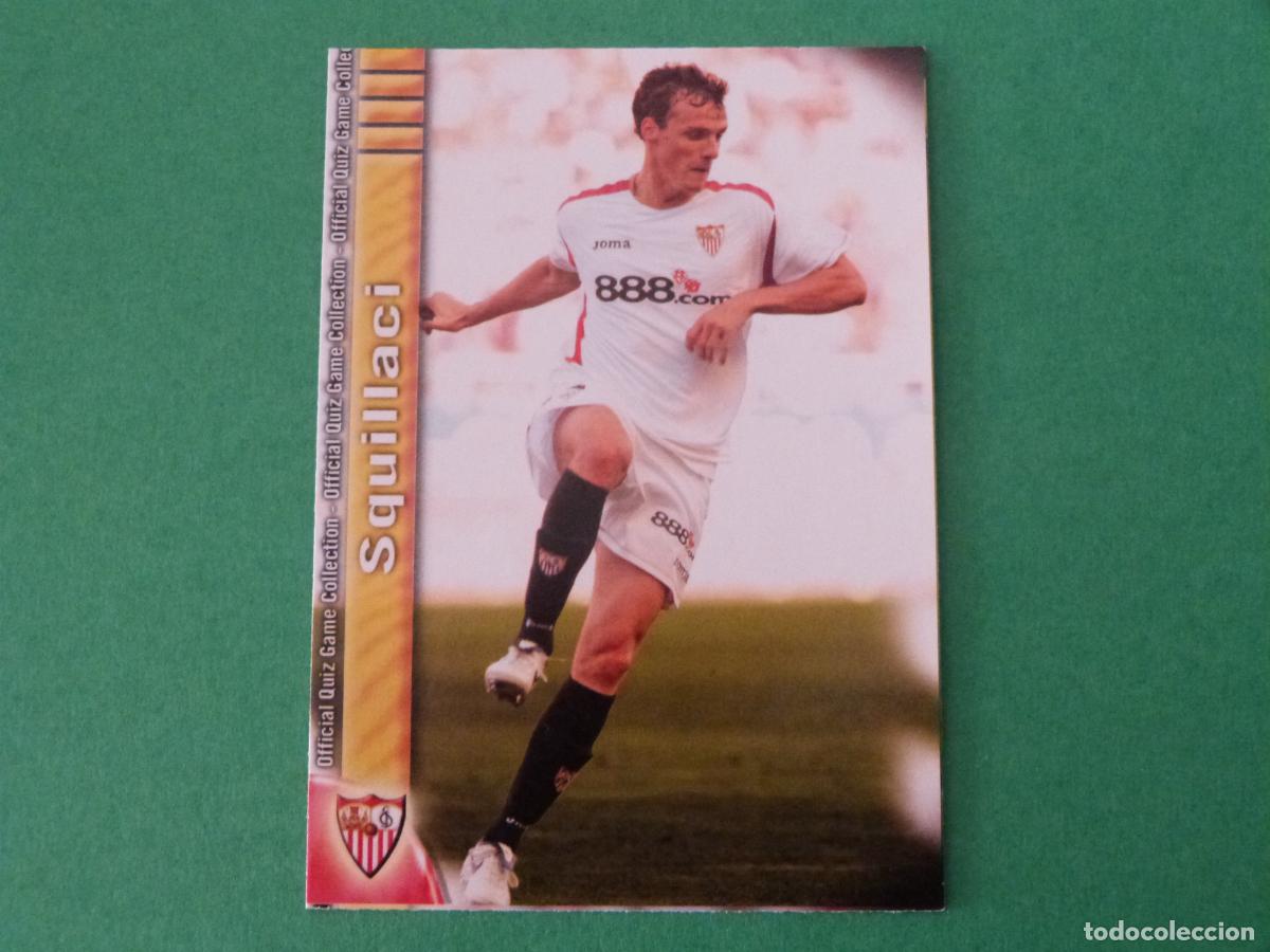 Cromos de f&uacute;tbol: TRADING CARD FUTBOL SQUILLACI SEVILLA F.C. N&ordm; 62 FICHAS LIGA MUNDICROMO 2009-2010/09-10