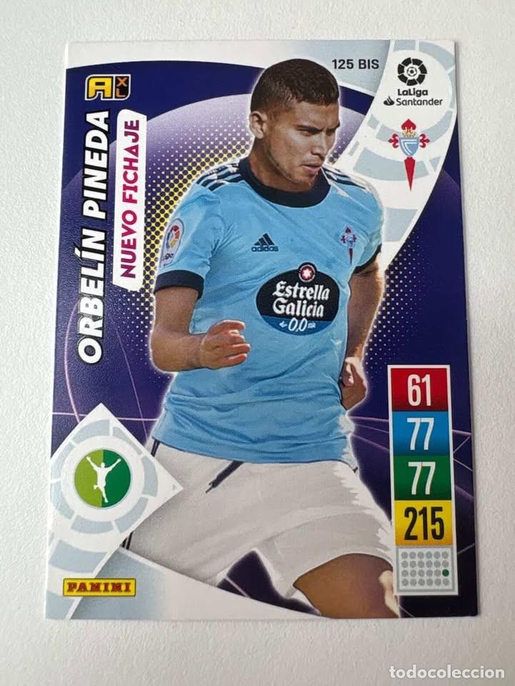 Cromos de f&uacute;tbol: Carta Orbel&iacute;n Pineda Nuevo Fichaje Celta 125bis Adrenalyn 2021-22