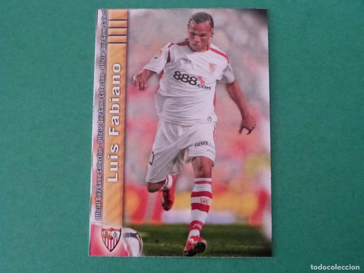 Cromos de f&uacute;tbol: TRADING CARD FUTBOL LUIS FABIANO SEVILLA F.C. N&ordm; 75 FICHAS LIGA MUNDICROMO 2009-2010/09-10